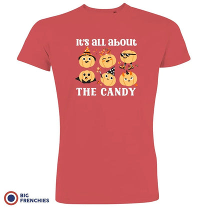 It's All About The Candy Halloween Men's Organic Cotton Tee - Create Marketplace