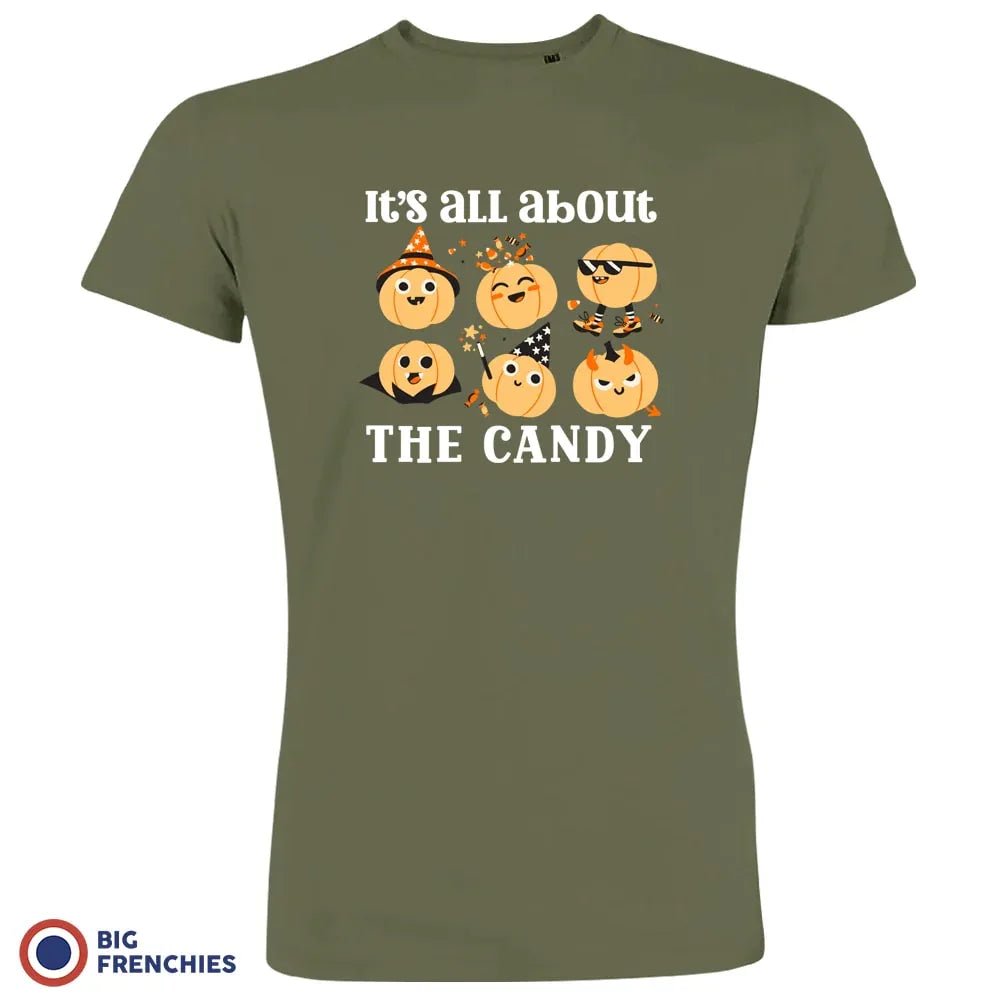 It's All About The Candy Halloween Men's Organic Cotton Tee - Create Marketplace