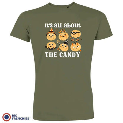 It's All About The Candy Halloween Men's Organic Cotton Tee - Create Marketplace