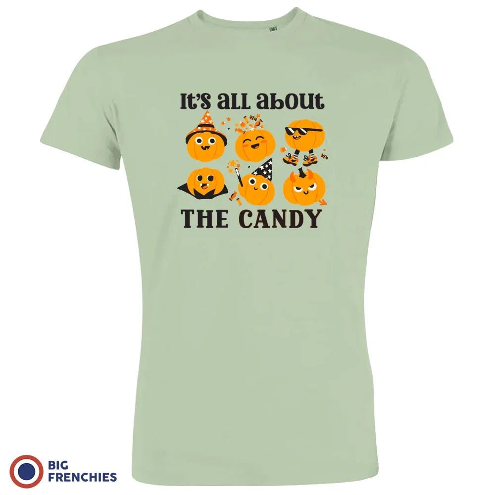 It's All About The Candy Halloween Men's Organic Cotton Tee - Create Marketplace