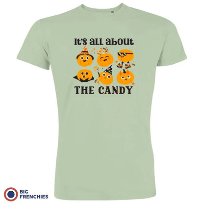 It's All About The Candy Halloween Men's Organic Cotton Tee - Create Marketplace