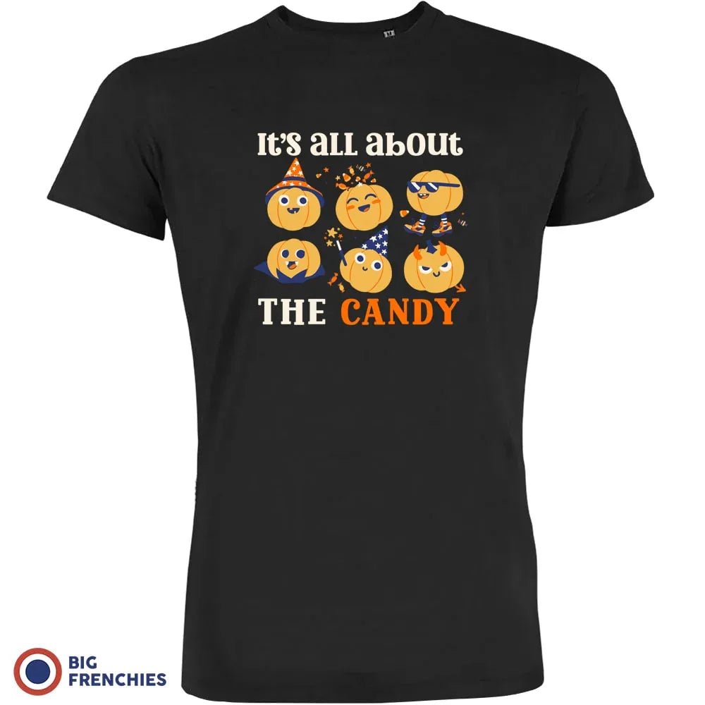 It's All About The Candy Halloween Men's Organic Cotton Tee - Create Marketplace