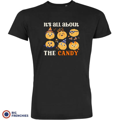 It's All About The Candy Halloween Men's Organic Cotton Tee - Create Marketplace