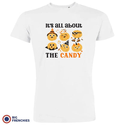 It's All About The Candy Halloween Men's Organic Cotton Tee - Create Marketplace