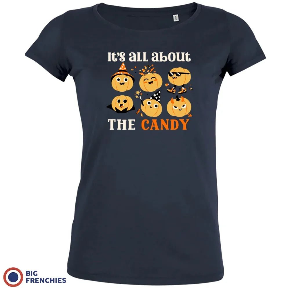 It's All About The Candy Halloween Women's Organic Cotton Tee - Create Marketplace