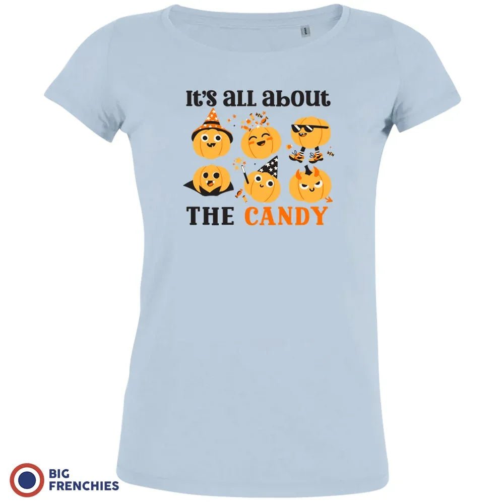 It's All About The Candy Halloween Women's Organic Cotton Tee - Create Marketplace