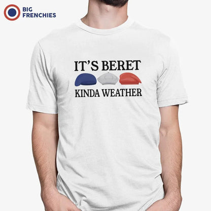 It's Beret Kinda Weather Men's Organic Cotton Tee - Create Marketplace