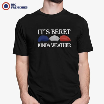 It's Beret Kinda Weather Men's Organic Cotton Tee - Create Marketplace