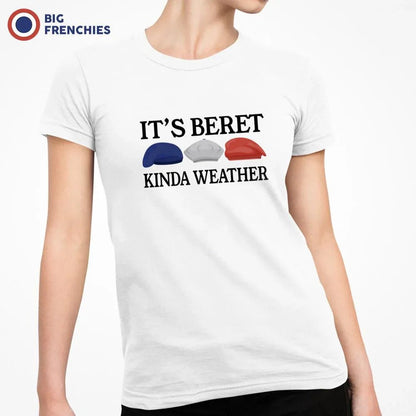 It's Beret Kinda Weather Women's Organic Cotton Tee - Create Marketplace