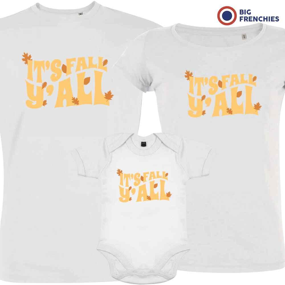 It's Fall Y'All Matching Organic Cotton Family Set (Set of 3) - Create Marketplace