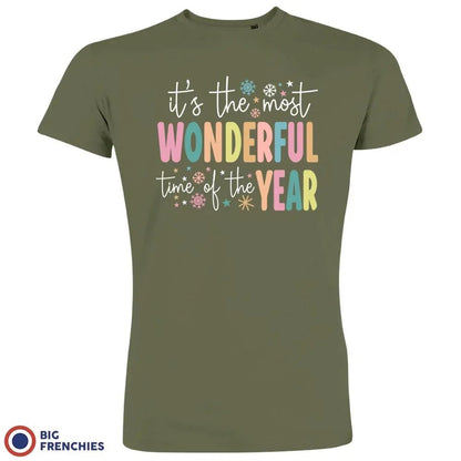 It's The Most Wonderful Time Of The Year Christmas Men's Organic Cotton Tee - Create Marketplace