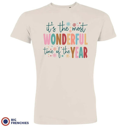 It's The Most Wonderful Time Of The Year Christmas Men's Organic Cotton Tee - Create Marketplace