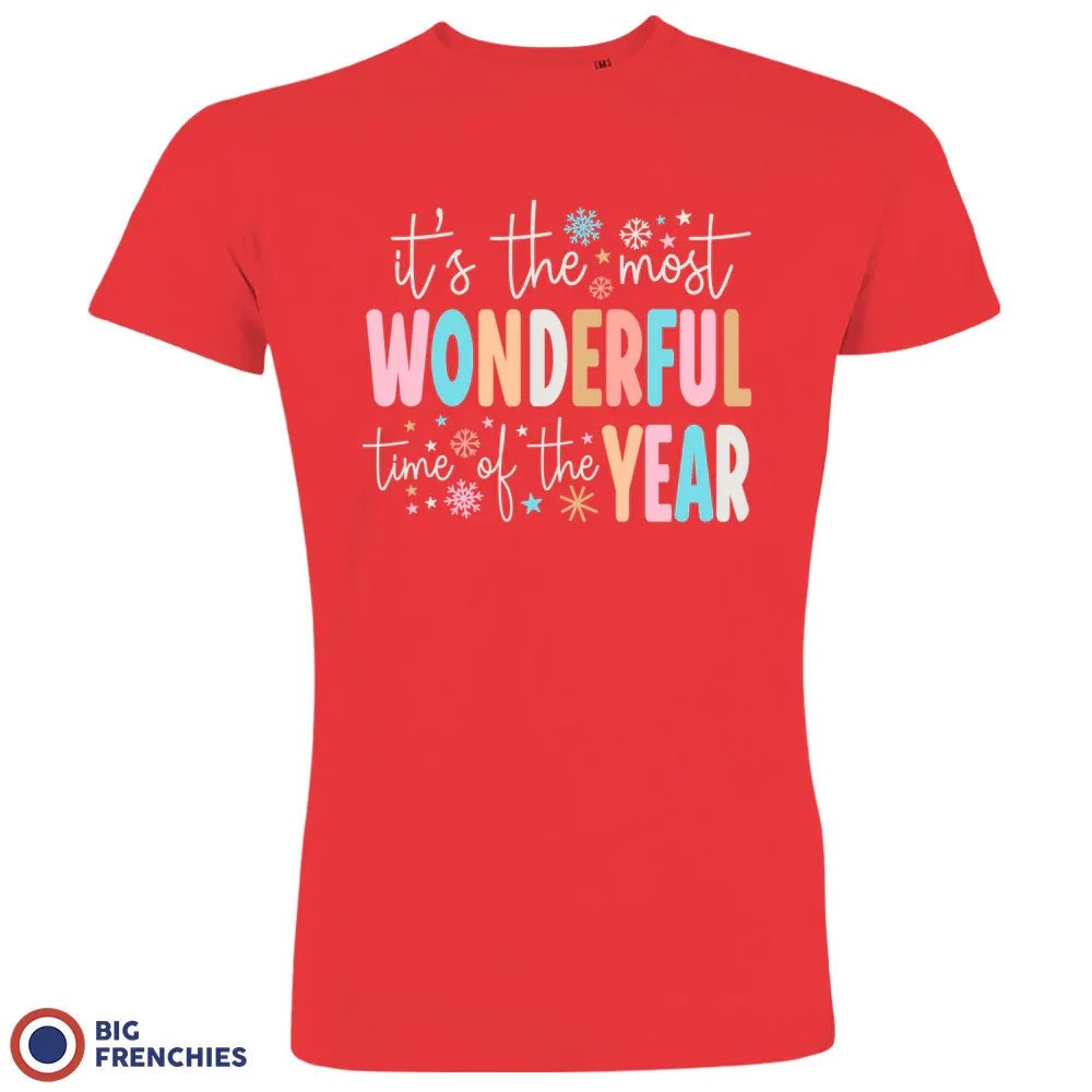 It's The Most Wonderful Time Of The Year Christmas Men's Organic Cotton Tee - Create Marketplace