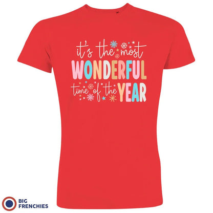 It's The Most Wonderful Time Of The Year Christmas Men's Organic Cotton Tee - Create Marketplace