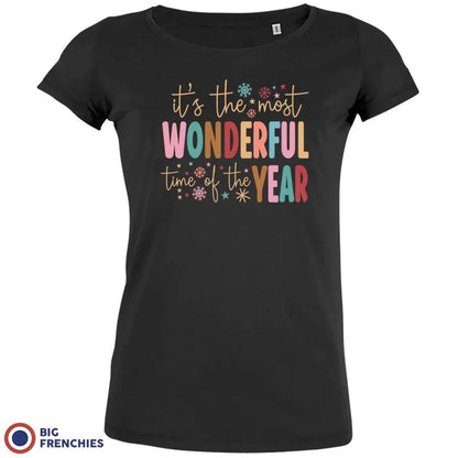 It's The Most Wonderful Time Of The Year Christmas Women's Organic Cotton Tee - Create Marketplace