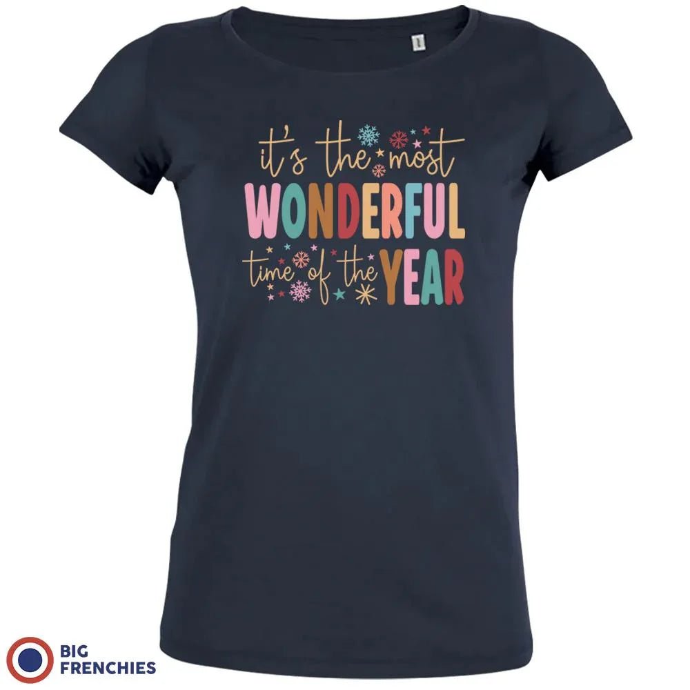 It's The Most Wonderful Time Of The Year Christmas Women's Organic Cotton Tee - Create Marketplace