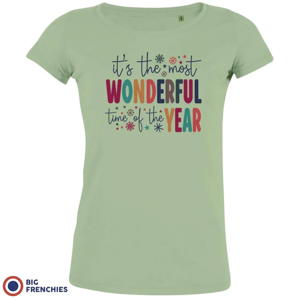 It's The Most Wonderful Time Of The Year Christmas Women's Organic Cotton Tee - Create Marketplace