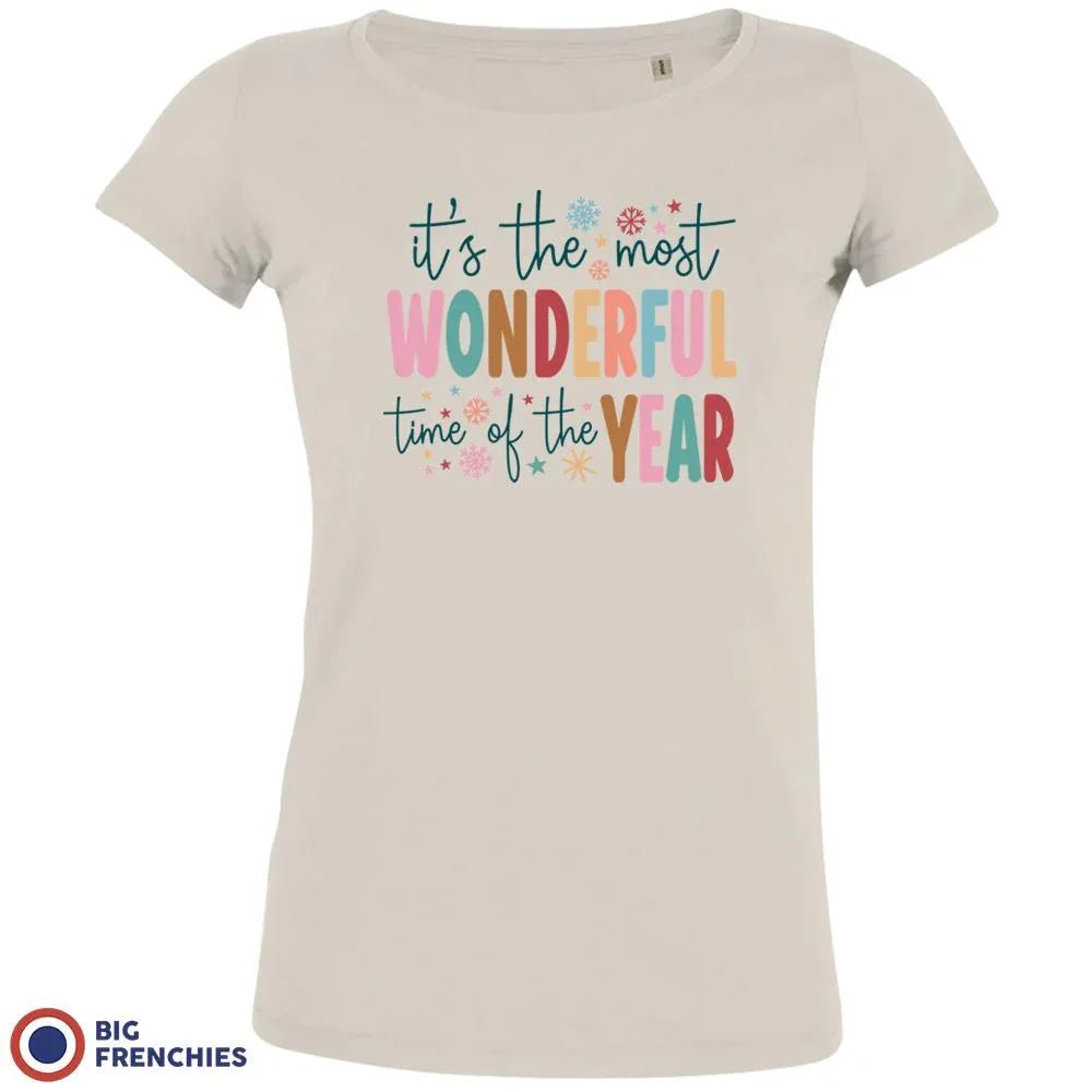 It's The Most Wonderful Time Of The Year Christmas Women's Organic Cotton Tee - Create Marketplace