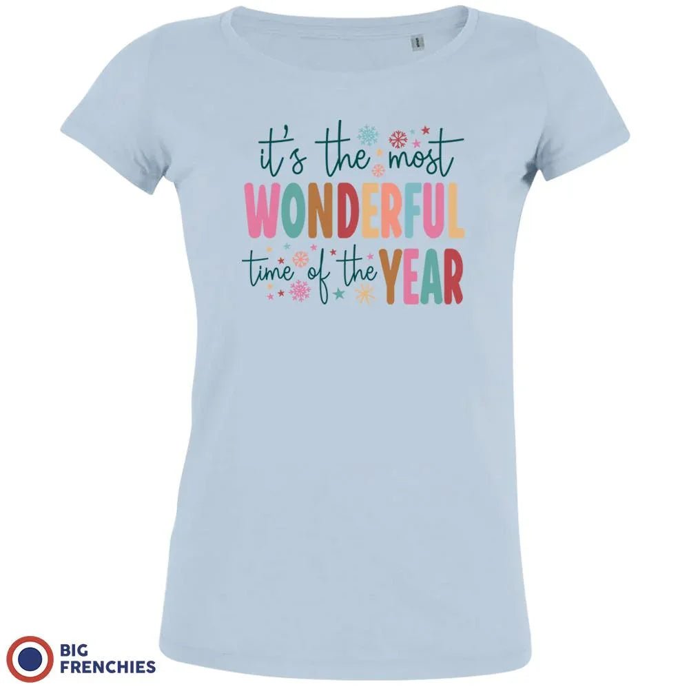 It's The Most Wonderful Time Of The Year Christmas Women's Organic Cotton Tee - Create Marketplace