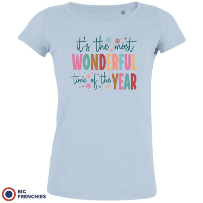 It's The Most Wonderful Time Of The Year Christmas Women's Organic Cotton Tee - Create Marketplace