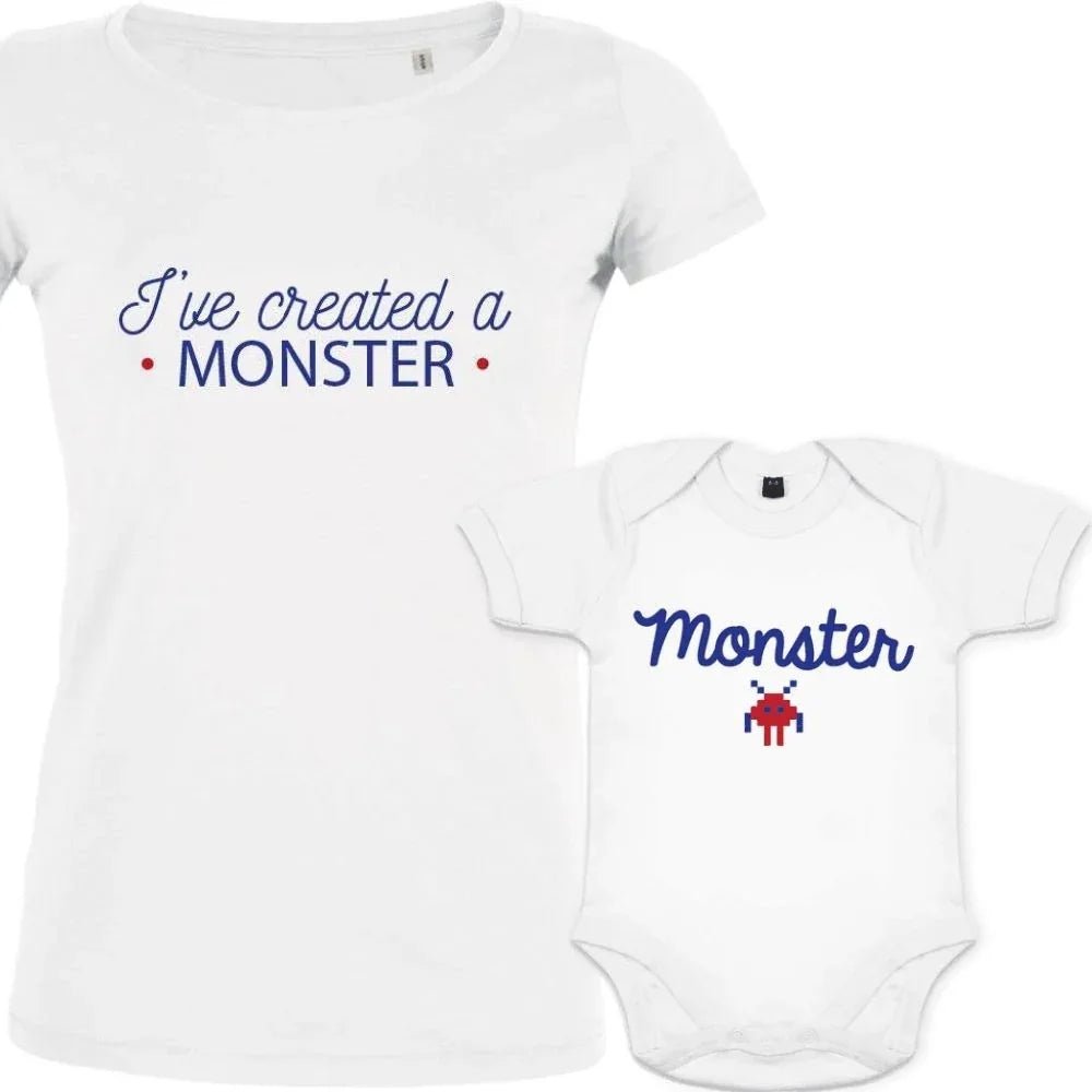 I've Created a Monster Mom and Child Organic Cotton Matching Family Set (Set of 2) - Create Marketplace