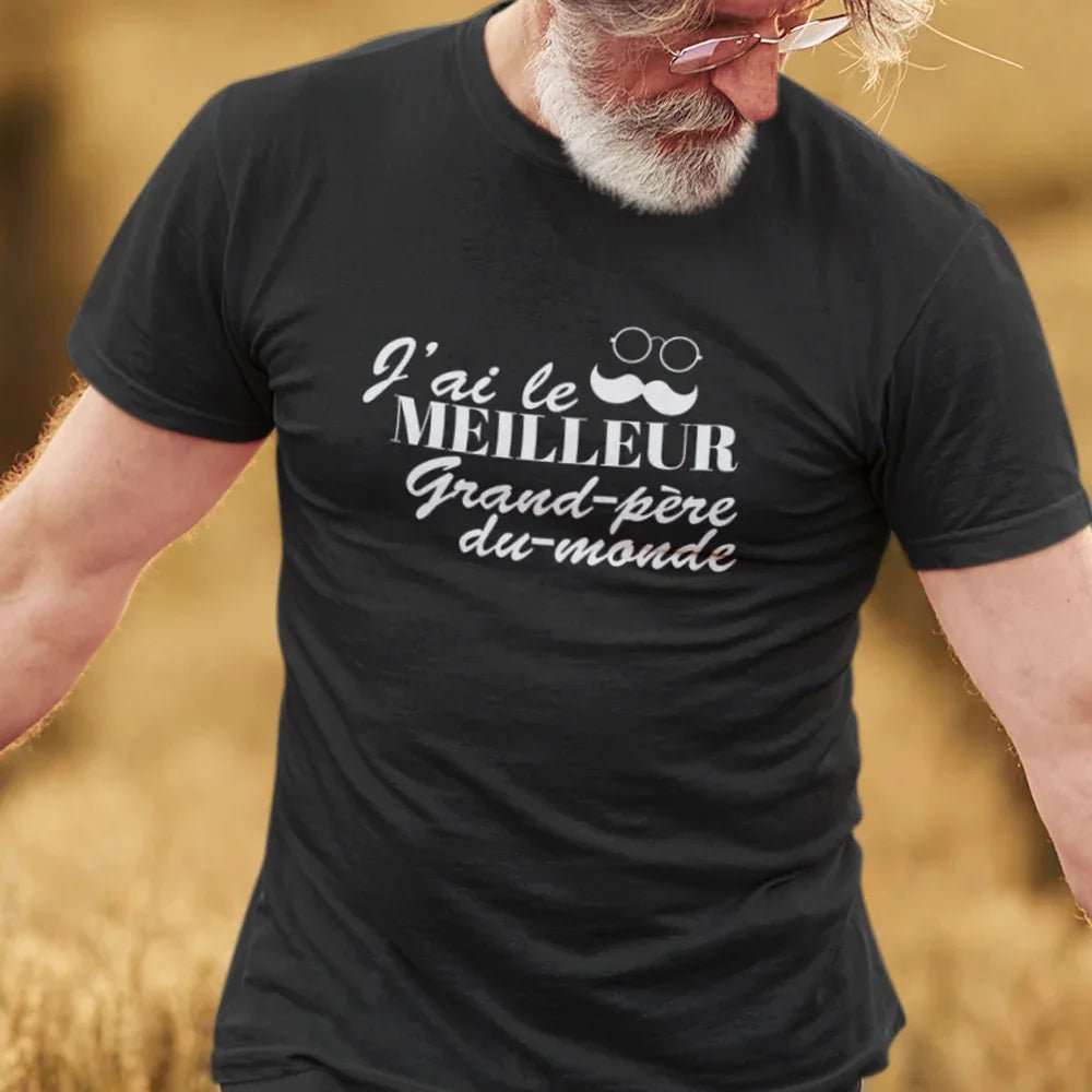 J'ai Le Meilleur Grand-Père Du Monde Men's Organic Tee - Create Marketplace