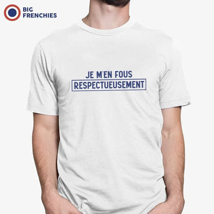 Je M'en Fous Respectueusement Men's Organic Cotton Tee - Create Marketplace