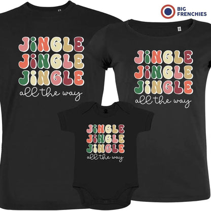 Jingle All The Way Christmas Matching Family Organic Tees (Set of 3) - Create Marketplace