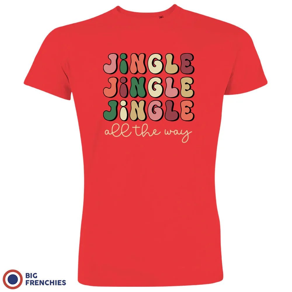 Jingle All The Way Christmas Men's Organic Cotton Tee - Create Marketplace