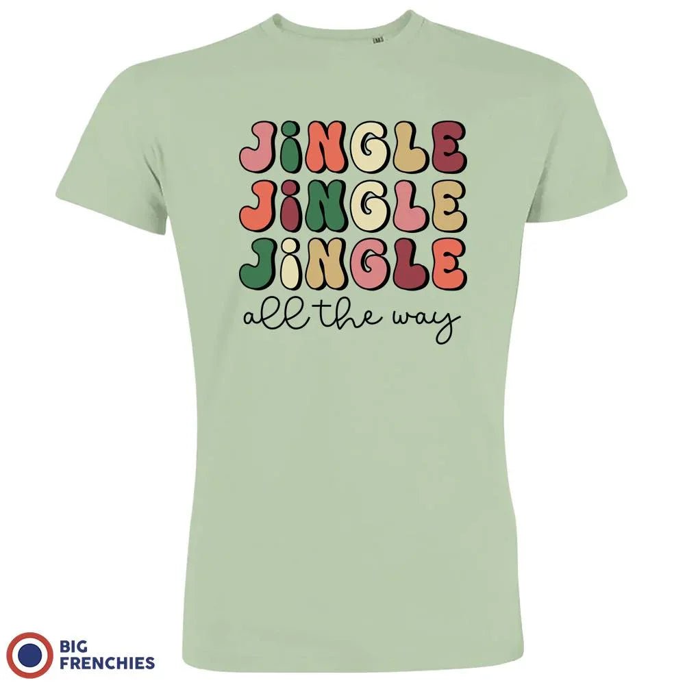 Jingle All The Way Christmas Men's Organic Cotton Tee - Create Marketplace