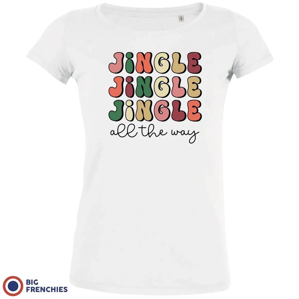 Jingle All The Way Christmas Women's Organic Cotton Tee - Create Marketplace