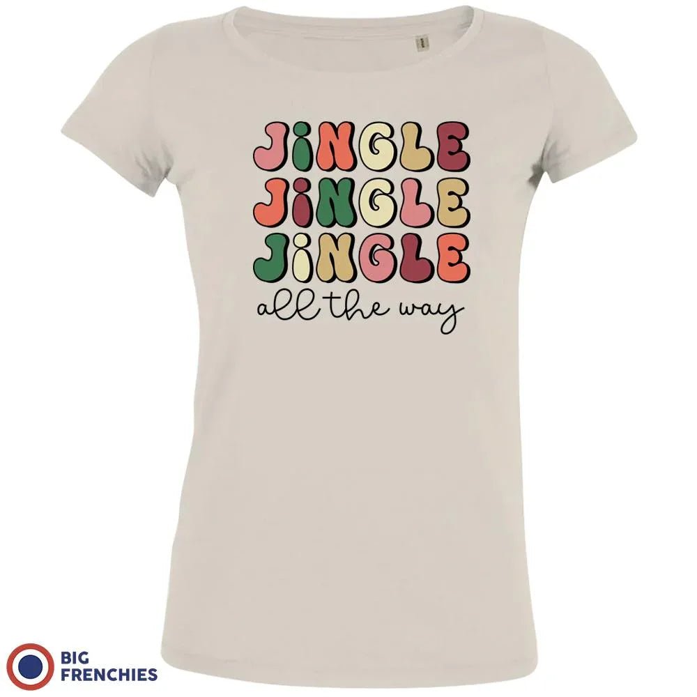 Jingle All The Way Christmas Women's Organic Cotton Tee - Create Marketplace