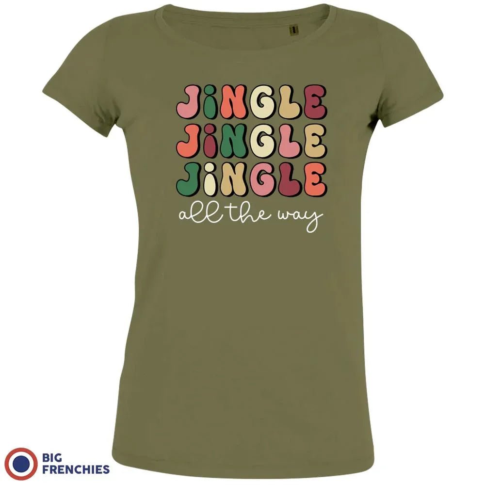 Jingle All The Way Christmas Women's Organic Cotton Tee - Create Marketplace