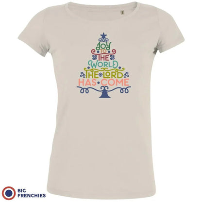 Joy To The World The Lord Has Come Christmas Women's Organic Cotton Tee - Create Marketplace