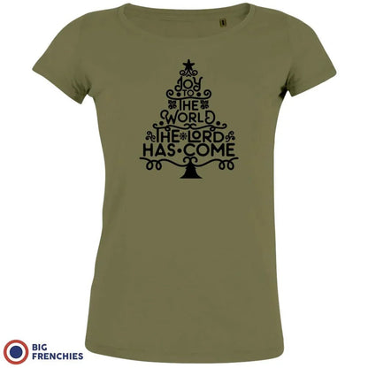 Joy To The World The Lord Has Come Christmas Women's Organic Cotton Tee - Create Marketplace