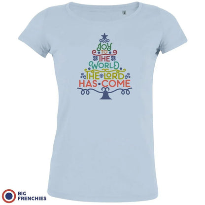 Joy To The World The Lord Has Come Christmas Women's Organic Cotton Tee - Create Marketplace