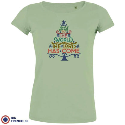 Joy To The World The Lord Has Come Christmas Women's Organic Cotton Tee - Create Marketplace