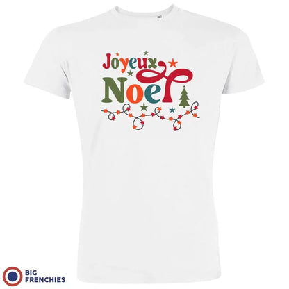 Joyeux Noël Christmas Men's Organic Cotton Tee - Create Marketplace