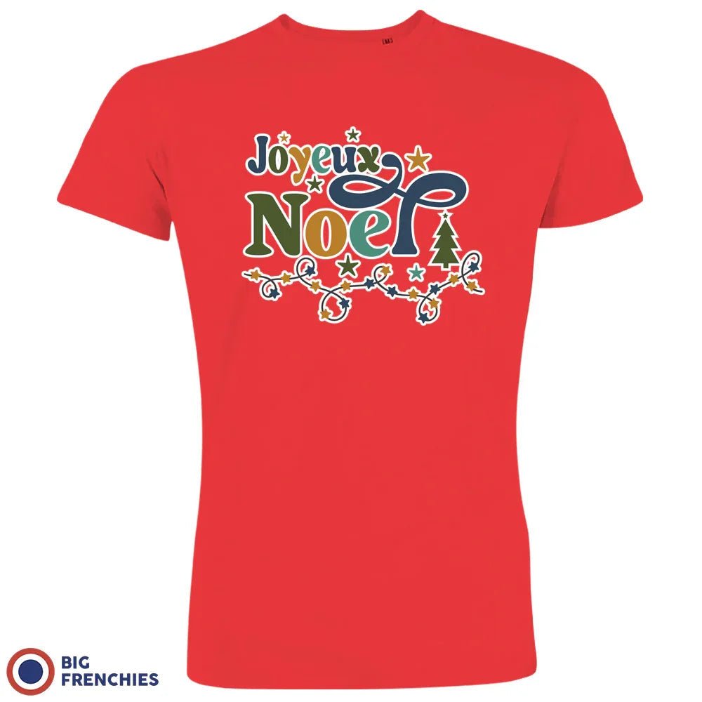 Joyeux Noël Christmas Men's Organic Cotton Tee - Create Marketplace