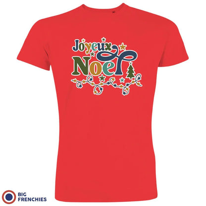 Joyeux Noël Christmas Men's Organic Cotton Tee - Create Marketplace