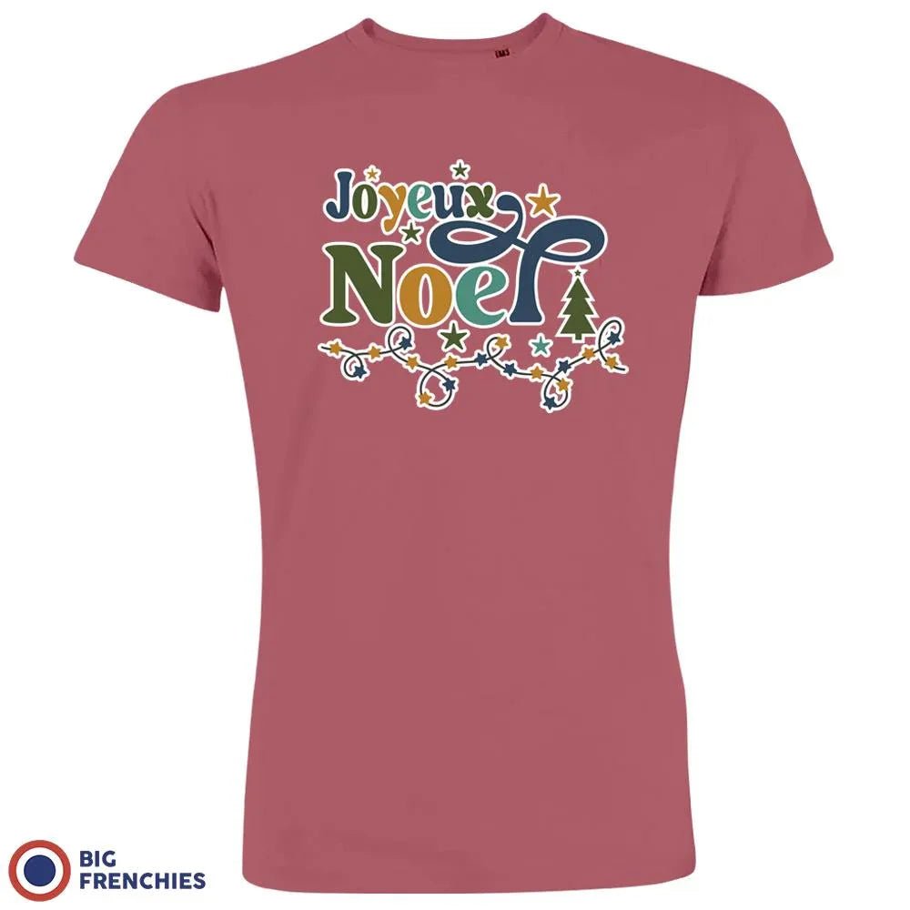 Joyeux Noël Christmas Men's Organic Cotton Tee - Create Marketplace
