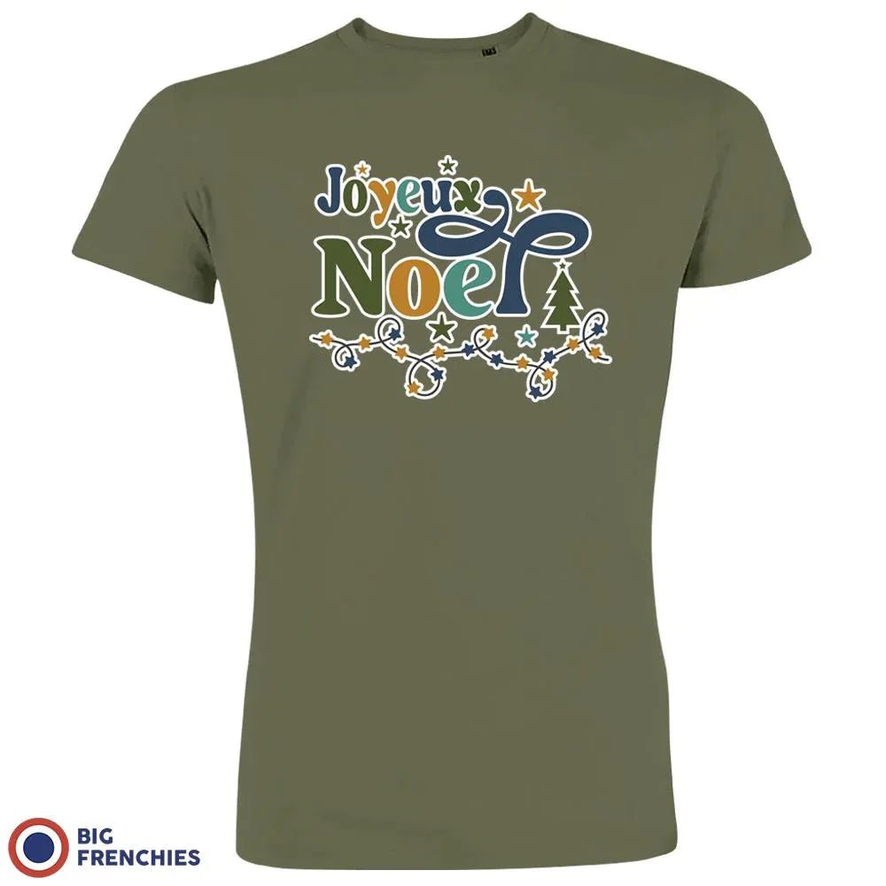 Joyeux Noël Christmas Men's Organic Cotton Tee - Create Marketplace
