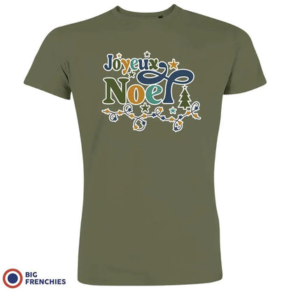 Joyeux Noël Christmas Men's Organic Cotton Tee - Create Marketplace