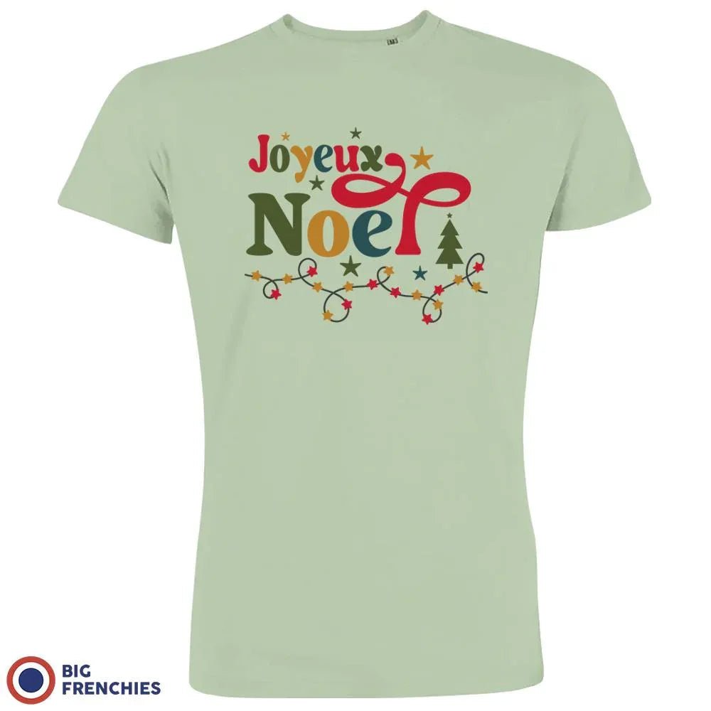 Joyeux Noël Christmas Men's Organic Cotton Tee - Create Marketplace