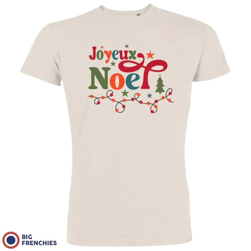 Joyeux Noël Christmas Men's Organic Cotton Tee - Create Marketplace