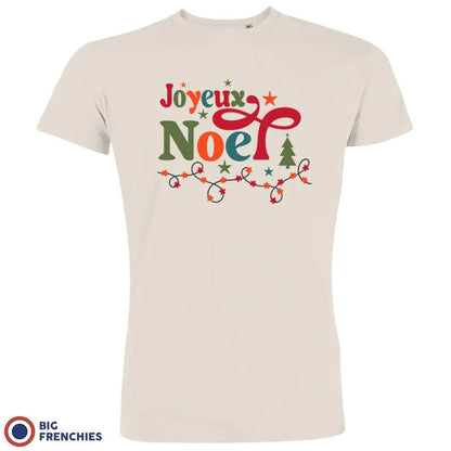 Joyeux Noël Christmas Men's Organic Cotton Tee - Create Marketplace