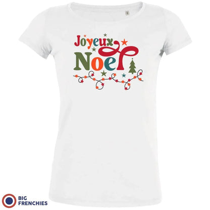 Joyeux Noël Christmas Women's Organic Cotton Tee - Create Marketplace