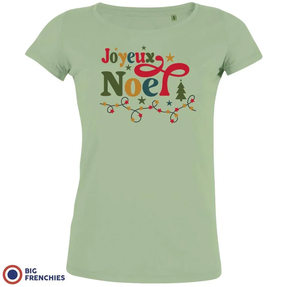 Joyeux Noël Christmas Women's Organic Cotton Tee - Create Marketplace
