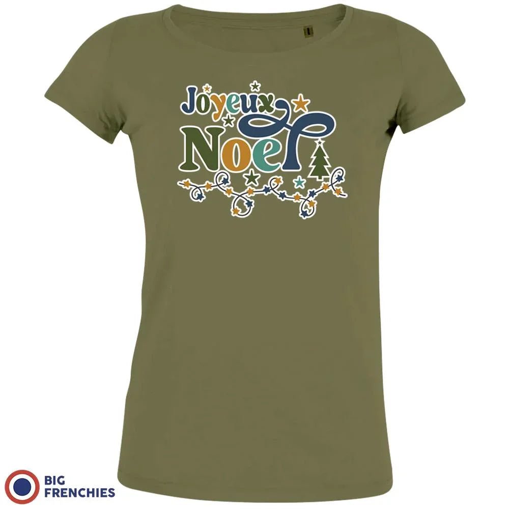 Joyeux Noël Christmas Women's Organic Cotton Tee - Create Marketplace