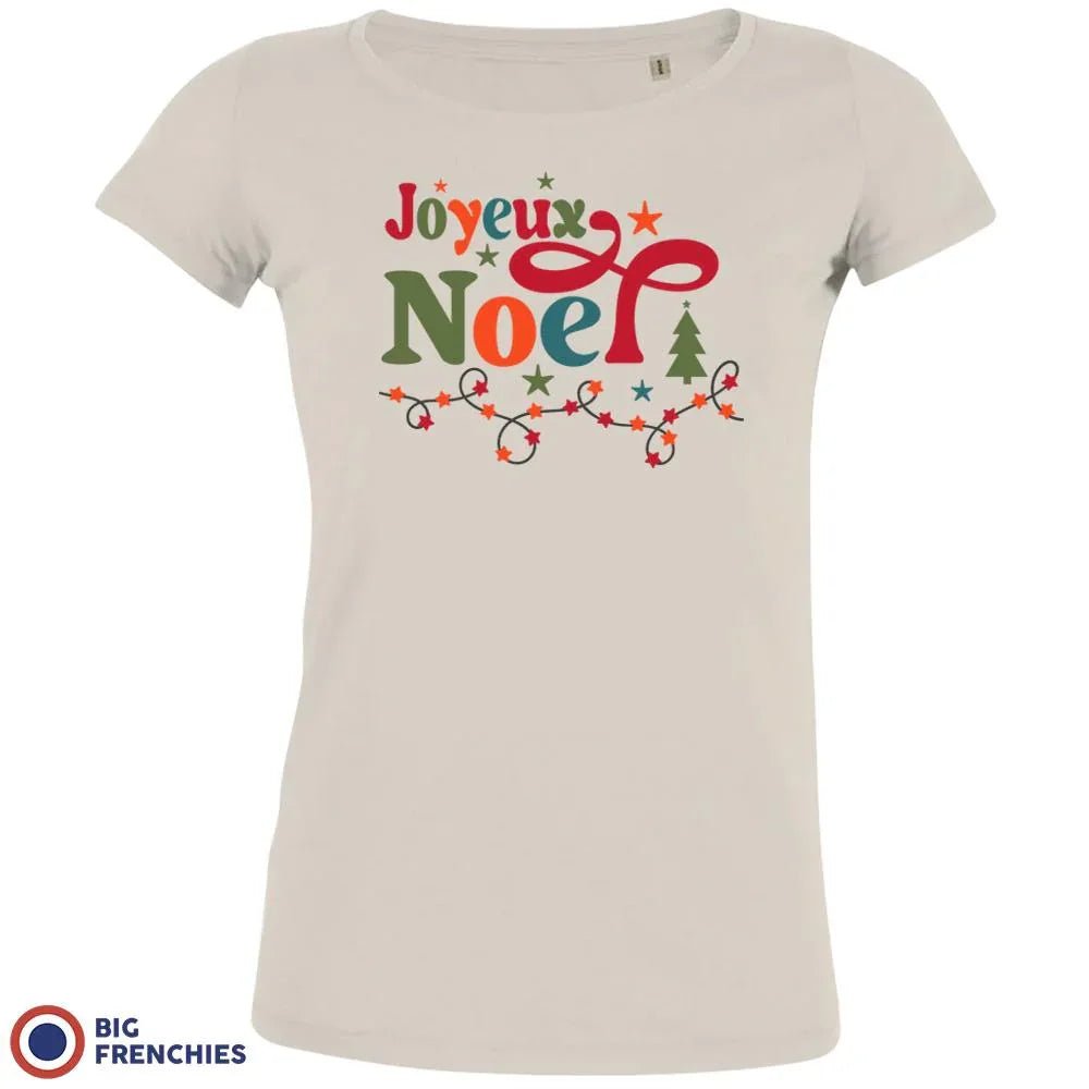 Joyeux Noël Christmas Women's Organic Cotton Tee - Create Marketplace